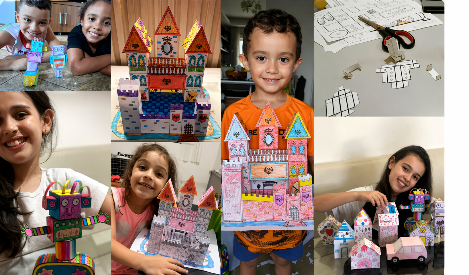 Real kids using the Brinca Comigo Kit